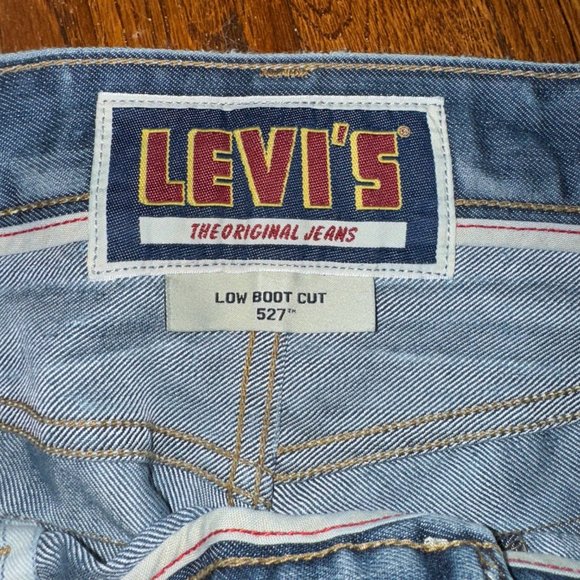 Cool!  Levi's Low Boot Cut Jeans 527 - Size 34/32 - Picture 3 of 7
